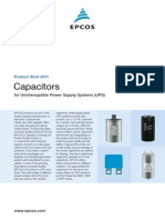 Capacitors For Uninterruptible Power Supply Systems (UPS)