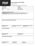 Download Progress Summary 24-60 Plus Months by Early Years Careers SN270785103 doc pdf