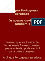 A Lingua Portugues Agradece