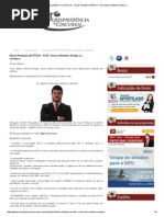 Dicas Pontuais de ÉTICA - Prof. Marco Antonio Araújo Jr