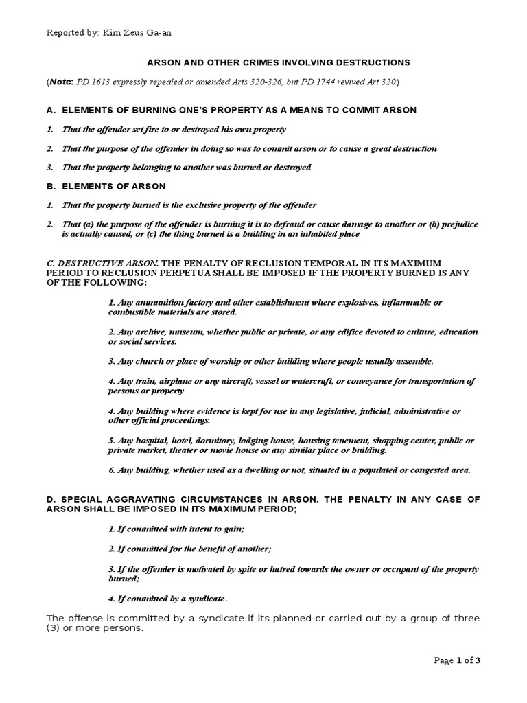 Arson meaning picture