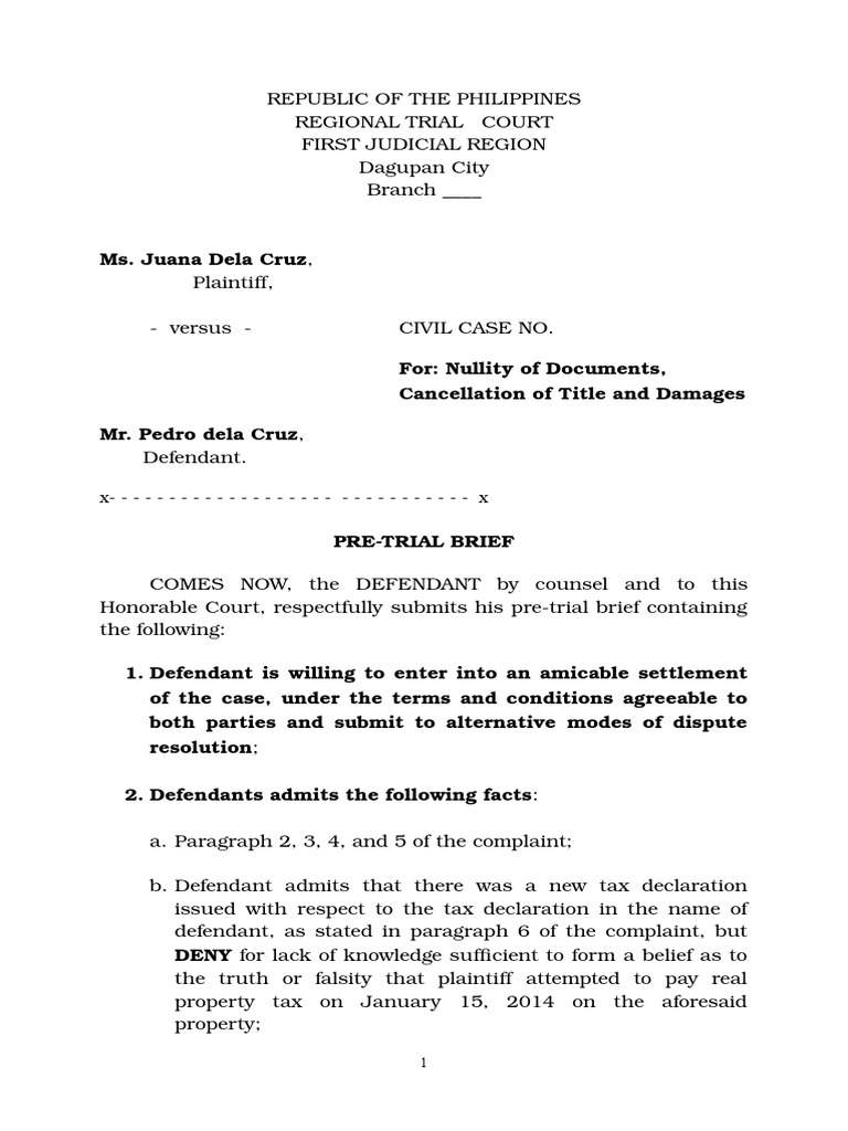 Pre hearing statement immigration image