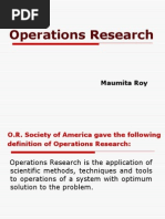 1.1 Operations Research - Introduction