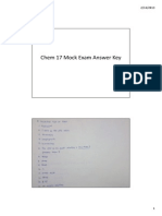 Chem 17 Mock Exam Answer Key