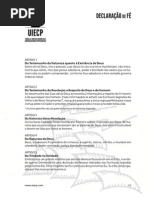 Declaração De Fé da UIECP