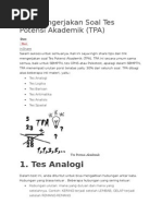 Download Tips Mengerjakan Soal Tes Potensi Akademik by Muhammad Sajadi SN270812808 doc pdf