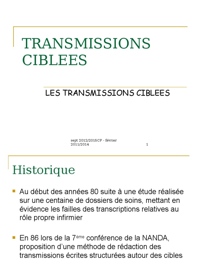 Page De Garde Cahier De Transmission Infirmière Les Transmissions Écrites Ciblées | PDF | Allaitement | Médecine