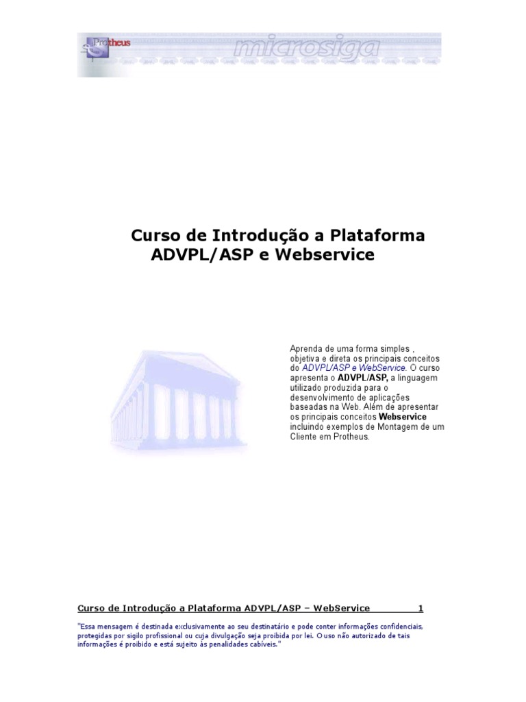 Treinamento ADVPL ASP - Webservice | PDF | Active Server Pages (ASP ...