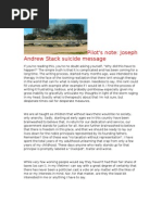 Suicide Note From Man Who Flew Plain Into Austin IRS