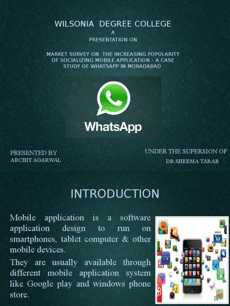 case study of whatsapp ppt