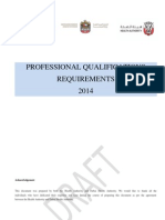 Professional Qualification Requirements