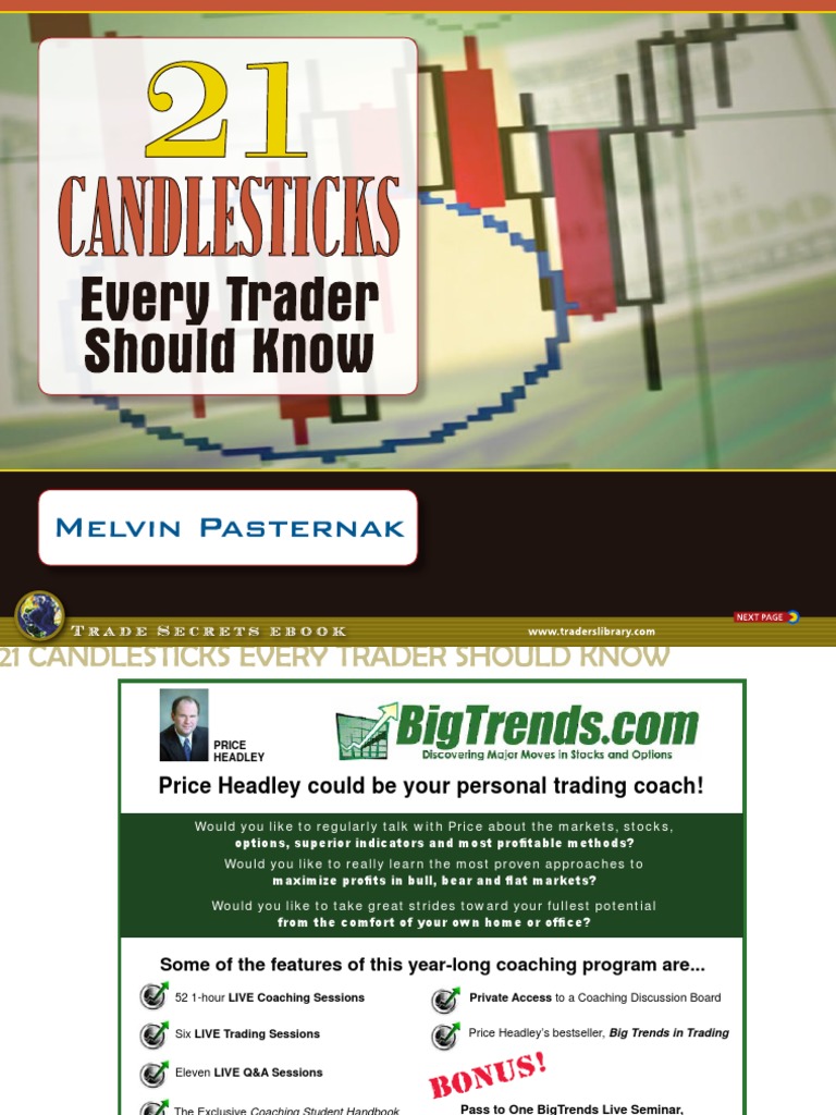 21 Candlesticks Every Trader Should Know PDF Market Trend Dow
