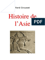 René Grousset = Histoire de l'Asie