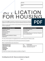 Housing Application Form