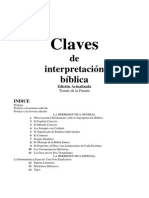 Claves de Interpretación Bíblica