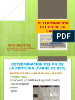 Determinación Del Ph de La Carne