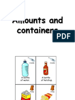 Amounts and Containers