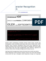 Pengenalan Text Menggunakan Teknik Principal Component Analyst