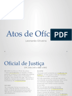 Atos de Ofício do Oficial de Justiça