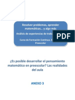 Desarrollar pensamiento matemático en preescolar