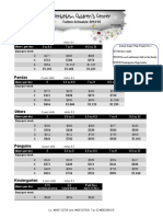 Tuition Schedule 2015-16