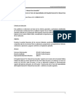 Informe Final de La Cuenta Pública 2010