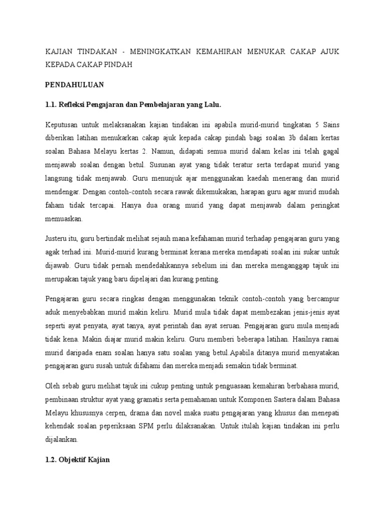 Kajian Tindakan Pdf