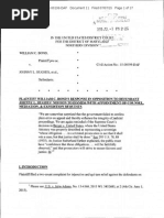 Wm. Bond's Opposition To U.S. Marshal Johnny L. Hughes' "Motion To Dismiss" in Maryland 'Gun Range' Case..