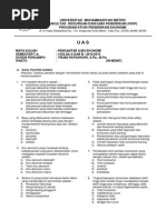 Soal UAS Pengantar Ilmu Ekonomi (PIE) 2015