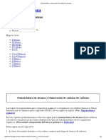 Nomenclatura y Numeración de Cadenas de Alcanos