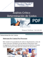 Análisis Crítico Determinación de Costos Massari