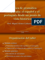 Práctica de Gramática Comparada: El Español y El Portugués Desde Un Punto de Vista Histórico