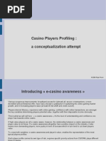 Casino Players Profiling: A Conceptualization Attempt