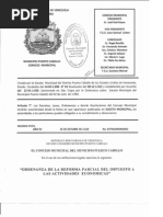 Ordenanza Municipal  del impuesto sobre  Actividades Económicas de Puerto Cabello