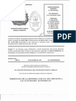 Ordenanza Municipal  del impuesto sobre  Actividades Económicas de Puerto Cabello