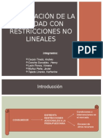 Restricciones No Lineales