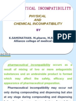 Physical and Chemical Incompatibilities