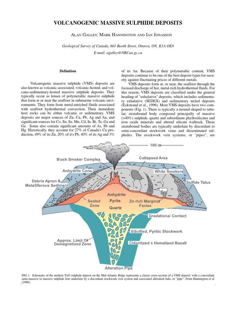 VMS Deposits: Types and Global Impact | PDF | Magma | Crust (Geology)