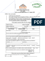 Tevet Recruitment Form