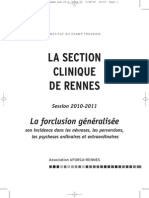 La Forclusion Generalisee Clinique Rennes