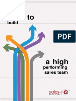 How To Build A High Performance Sales Team