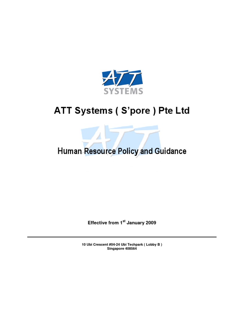 ATT Systems (S'pore) Pte LTD | PDF | Dentistry | Employment