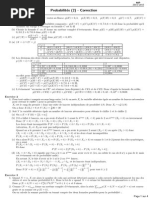 7 Probabilités (2) Correction