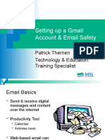 Setting Up A Gmail Account & Email Safety: Patrick Therrien Technology & Education Training Specialist