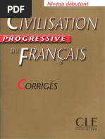 Download Civilisation Progressive Du Franais Debutant Corriges by Andreea Bobonea SN270891393 doc pdf