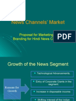 News Channels' Market: Proposal For Marketing & Branding For Hindi News Channel