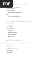 A Program That Illustrates The Use of The Matching Operator