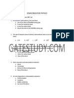 Multiple Choice Questions Semiconductor Physics