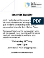 Meet The Builder: Wednesday 22 July 3pm - 7pm