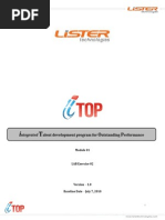 Preentry Assignments I T: Ntegrated Alent Development Program For Utstanding Erformance